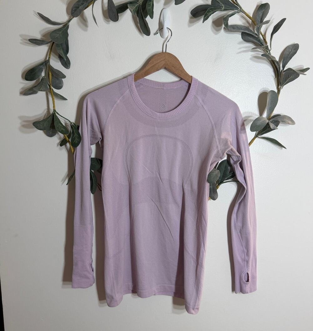 Lululemon Light Purple Swiftly Tech Long Sleeve